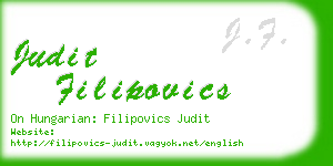 judit filipovics business card